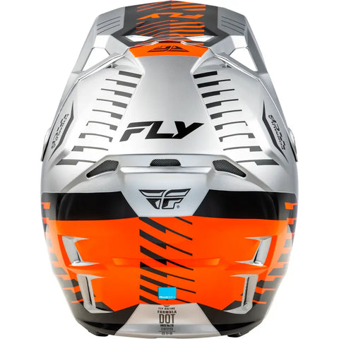 Casco para Niño Fly Racing Youth Formula CP Slice Grey/Orange/Black