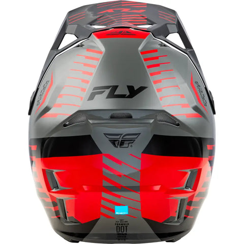 Casco para Niño Fly Racing Youth Formula CP Slice Grey/Red/Black