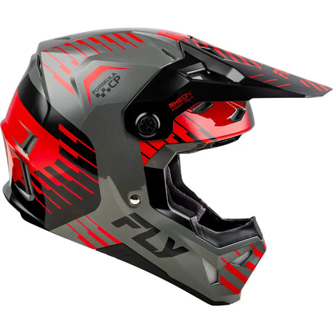 Casco para Niño Fly Racing Youth Formula CP Slice Grey/Red/Black