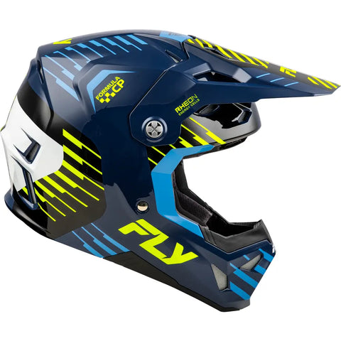 Casco para Niño Fly Racing Youth Formula CP Slice Navy/Hi-Vis/White
