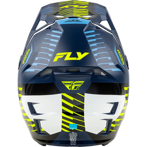 Casco para Niño Fly Racing Youth Formula CP Slice Navy/Hi-Vis/White