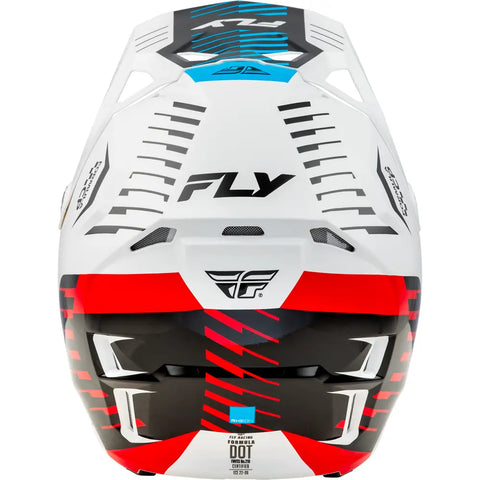 Casco para Niño Fly Racing Youth Formula CP Slice White/Red/Cyan