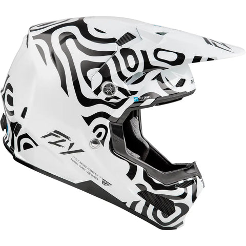 Casco para Niño Fly Racing Youth Formula S Carbon LE Abyss White/Black
