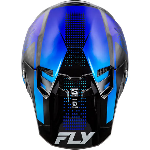 Casco para Niño Fly Racing Youth Formula S Carbon Protocol Black Carbon/Blue