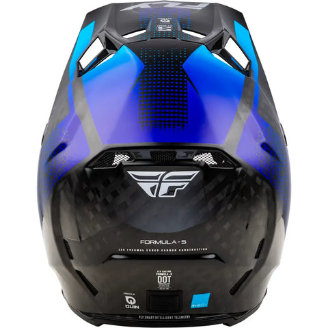 Casco para Niño Fly Racing Youth Formula S Carbon Protocol Black Carbon/Blue