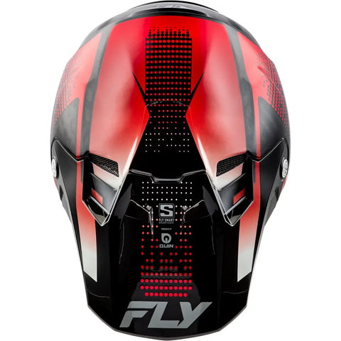 Casco para Niño Fly Racing Youth Formula S Carbon Protocol Black Carbon/Red