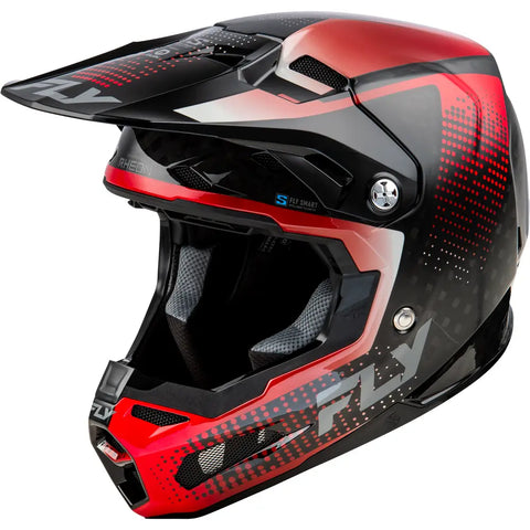 Casco para Niño Fly Racing Youth Formula S Carbon Protocol Black Carbon/Red