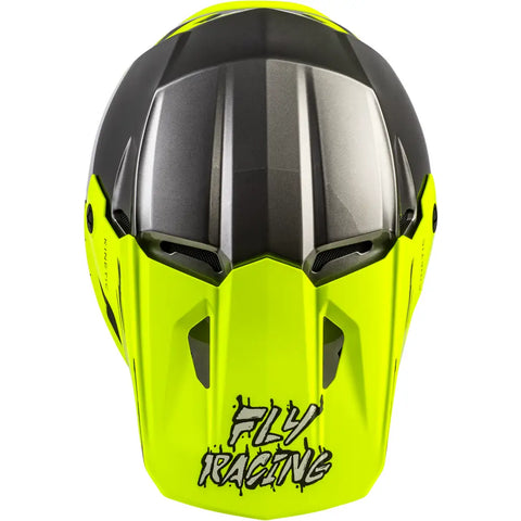 Casco para Niño Fly Racing Youth Kinetic Surge Grey/Hi-Vis Yellow