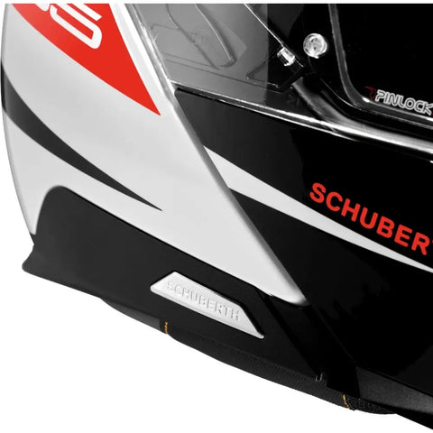 Casco Schuberth C5 Eclipse Black/White/Fluo-Red