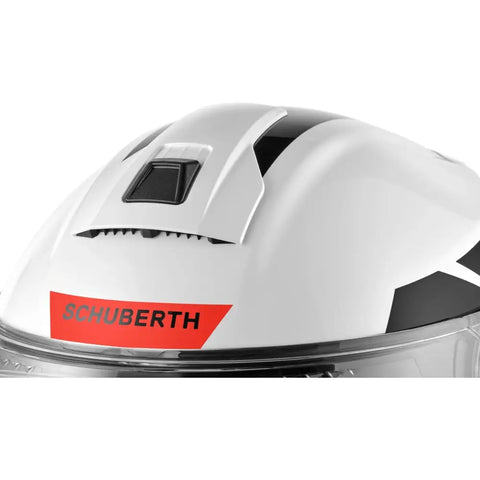 Casco Schuberth C5 Eclipse Black/White/Fluo-Red