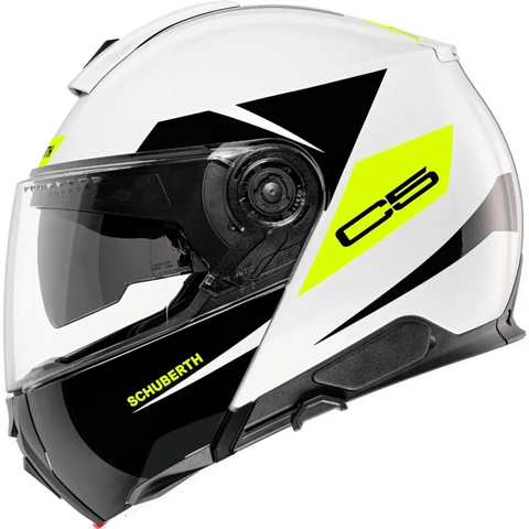 Casco Schuberth C5 Eclipse Black/White/Fluo-Yellow