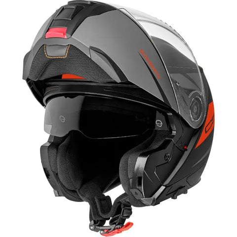 Casco Schuberth C5 Eclipse Matt Black/Dark Gray/Red