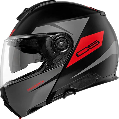 Casco Schuberth C5 Eclipse Matt Black/Dark Gray/Red