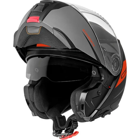 Casco Schuberth C5 Eclipse Matt Black/Dark Gray/Red