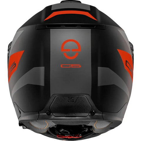 Casco Schuberth C5 Eclipse Matt Black/Dark Gray/Red