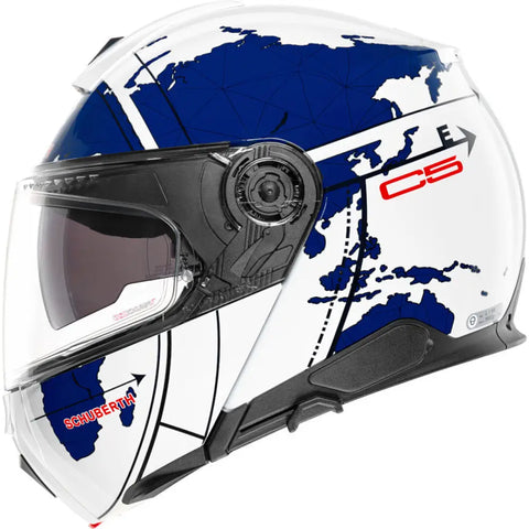 Casco Schuberth C5 Globe Blue/White