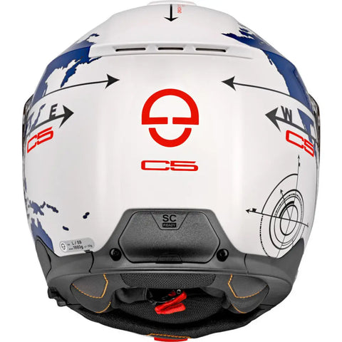 Casco Schuberth C5 Globe Blue/White