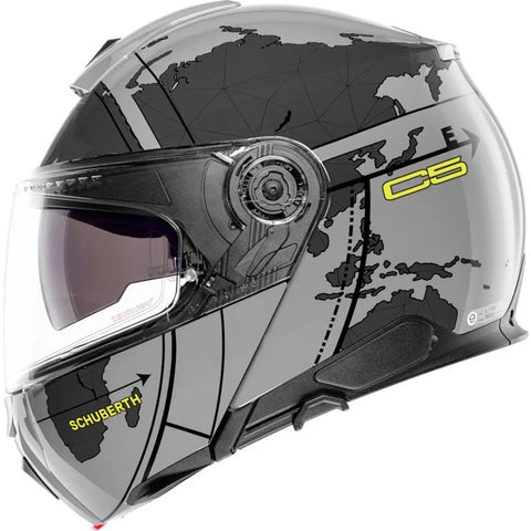 Casco Schuberth C5 Globe Gray/Fluo Yellow