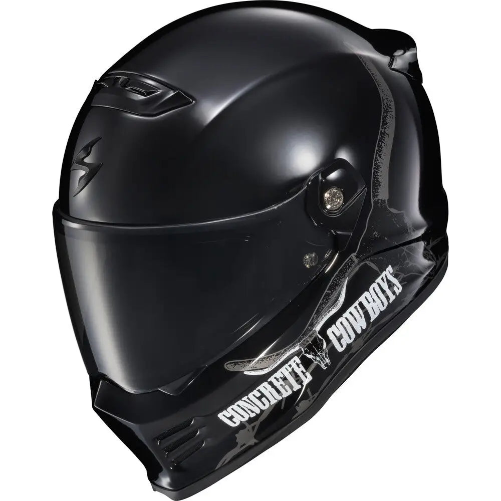 Casco Scorpion Covert FX Concrete Cowboys Gloss Black