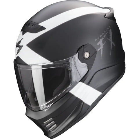 Casco Scorpion Covert FX Gallus Matt Black/White