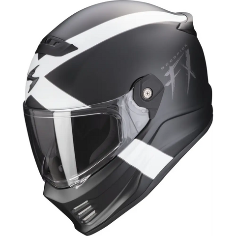 Casco Scorpion Covert FX Gallus Matt Black/White