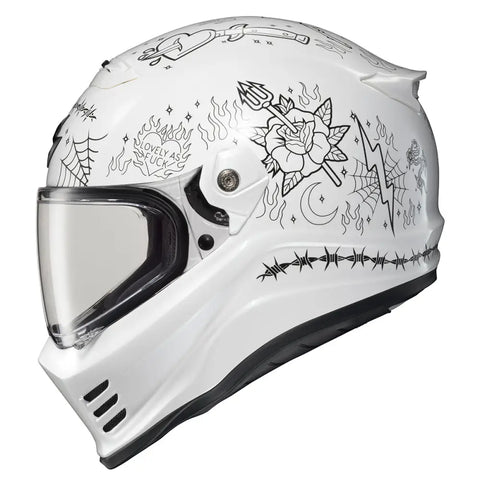 Casco Scorpion Covert FX The Litas 2 White