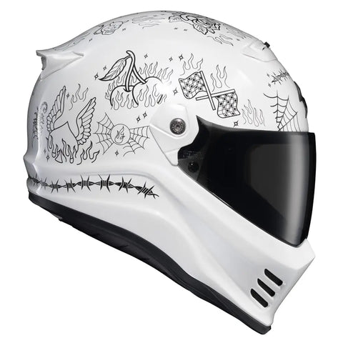 Casco Scorpion Covert FX The Litas 2 White