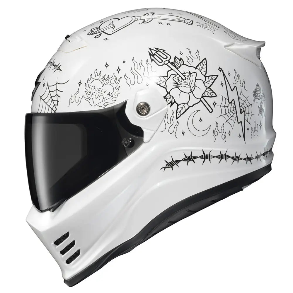 Casco Scorpion Covert FX The Litas 2 White