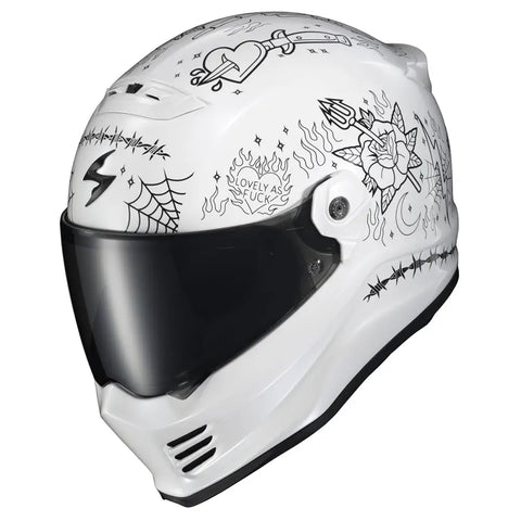 Casco Scorpion Covert FX The Litas 2 White