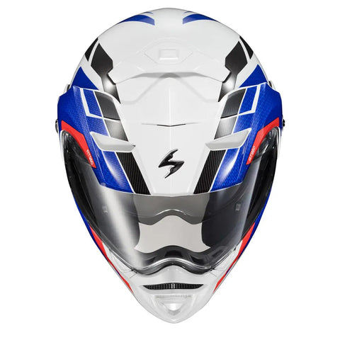 Casco Scorpion EXO-AT960 Hicks White/Blue