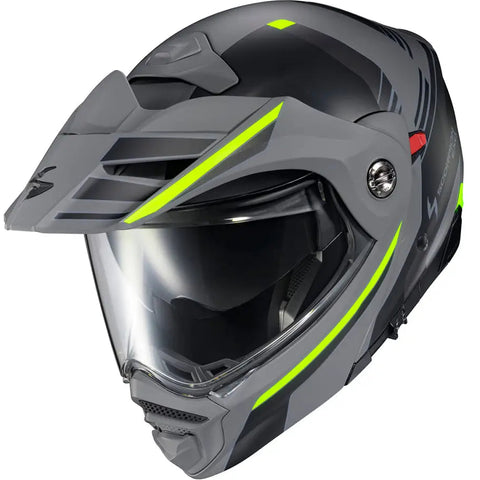 Casco Scorpion EXO-AT960 Monk Grey/Hi-Viz