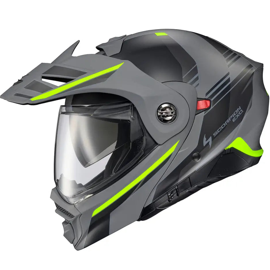 Casco Scorpion EXO-AT960 Monk Grey/Hi-Viz