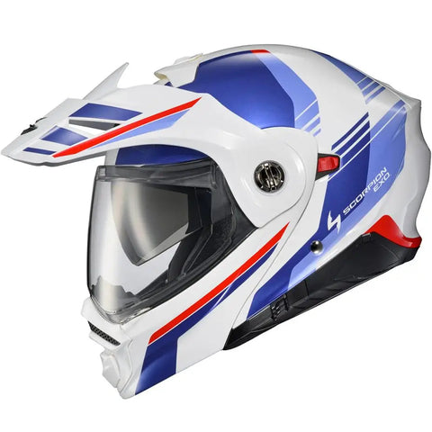 Casco Scorpion EXO-AT960 Monk White/Blue