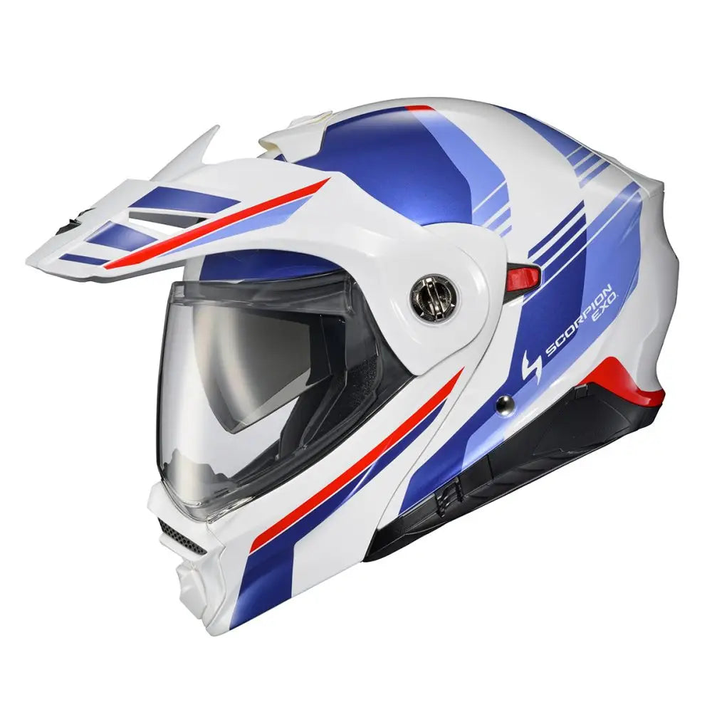 Casco Scorpion EXO-AT960 Monk White/Blue