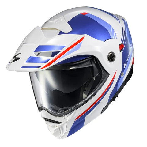 Casco Scorpion EXO-AT960 Monk White/Blue