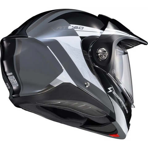 Casco Scorpion EXO-AT960 Topographic 2 Black/White/Grey