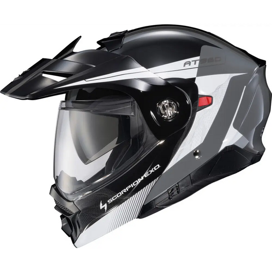 Casco Scorpion EXO AT960 Topographic 2 Black/White/Grey