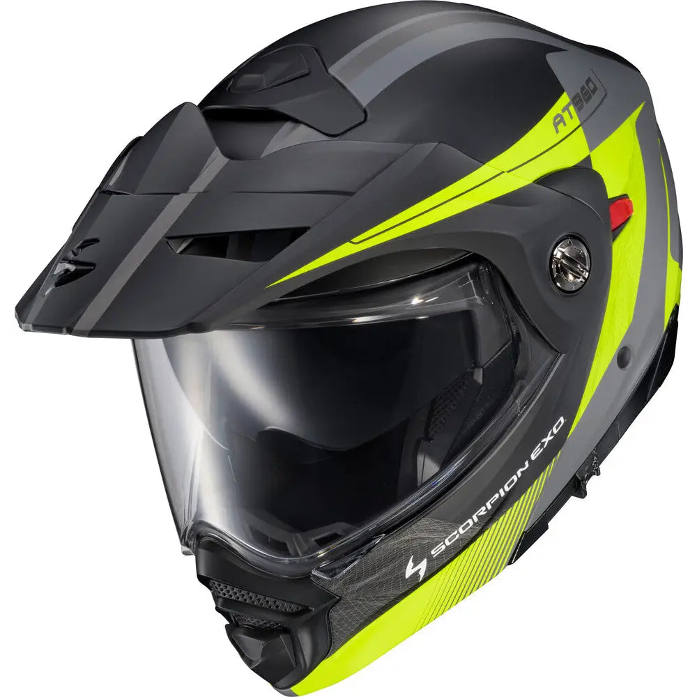 Casco Scorpion EXO-AT960 Topographic 2 Hi-Vis/Grey