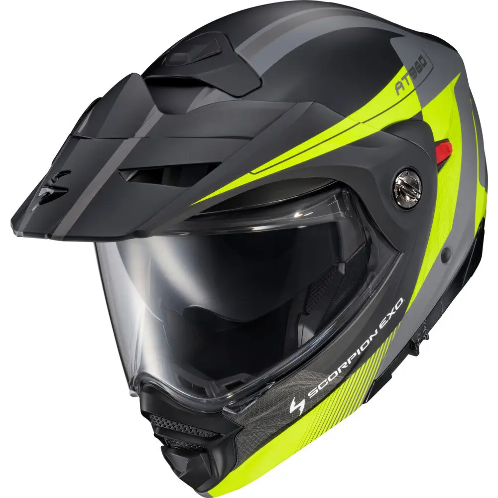 Casco Scorpion EXO-AT960 Topographic 2 Hi-Vis/Grey