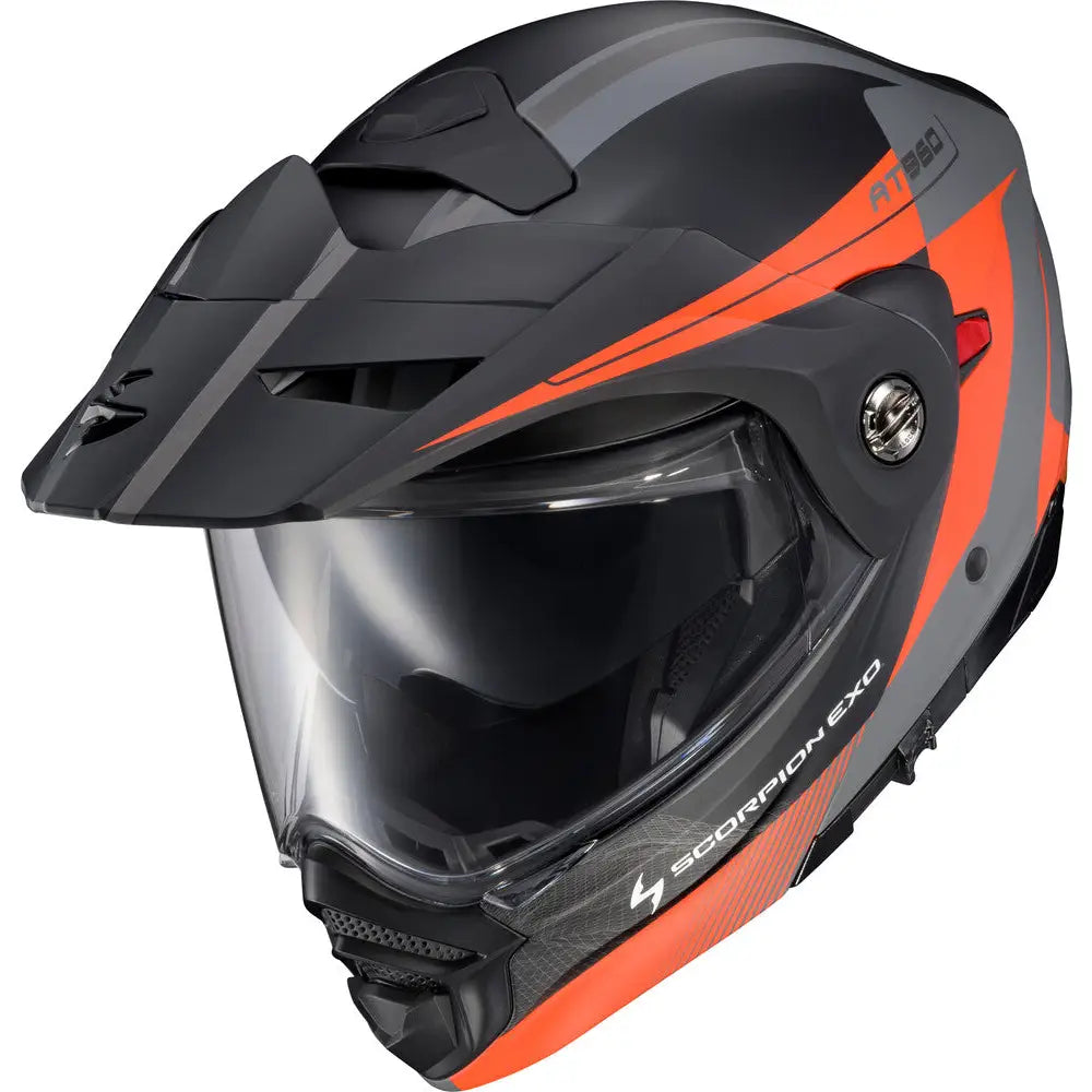 Casco Scorpion EXO-AT960 Topographic 2 Orange/Grey