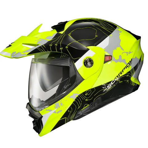 Casco Scorpion EXO-AT960 Topographic Hi-Vis/Black