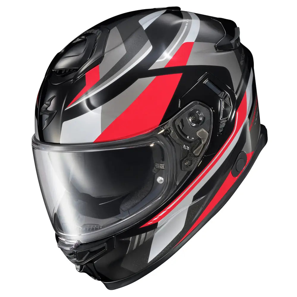 Casco Scorpion EXO-Eclipse Lunar Red/White/Black