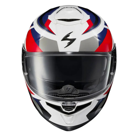 Casco Scorpion EXO-Eclipse Lunar White/Red/Blue