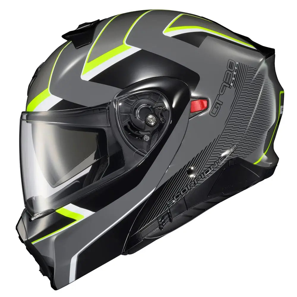 Casco Scorpion EXO-GT930 Transformer Morph Grey/Hi-Viz