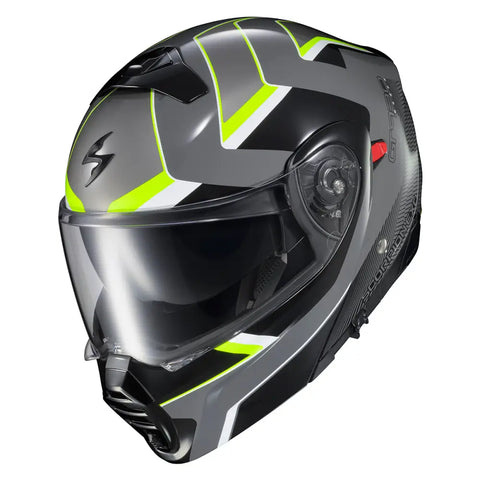 Casco Scorpion EXO-GT930 Transformer Morph Grey/Hi-Viz