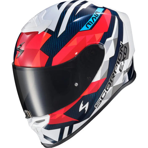 Casco Scorpion EXO-R1 Air Carbon Rastor Red/White/Blue