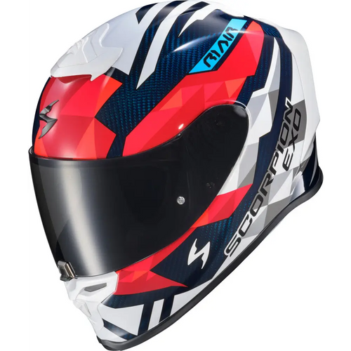 Casco Scorpion EXO R1 Air Carbon Rastor Red/White/Blue