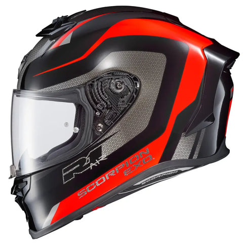 Casco Scorpion EXO-R1 Air Hive, Red/Black