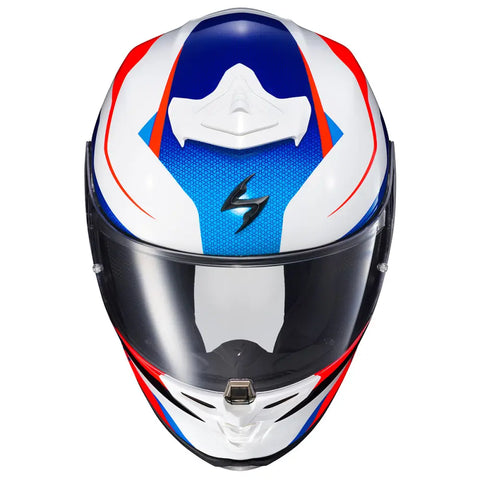 Casco Scorpion EXO-R1 Air Hive, Red/White/Blue