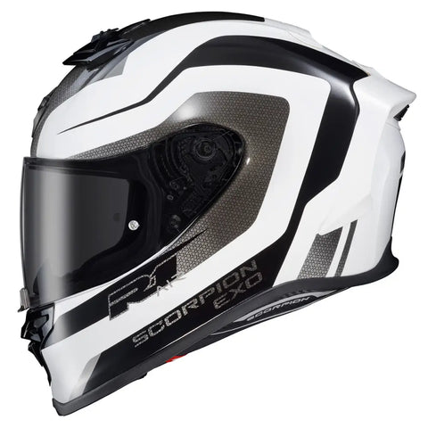 Casco Scorpion EXO-R1 Air Hive, White/Black